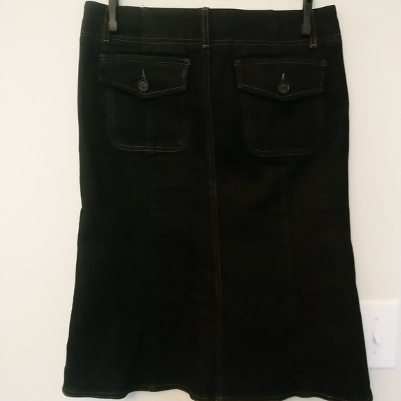 Theory Black Jean Skirt - Picture 2 of 6